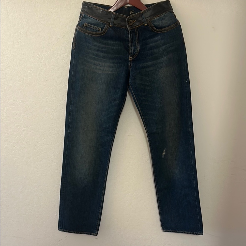Just Cavalli Blue Straight Jeans Classic Style